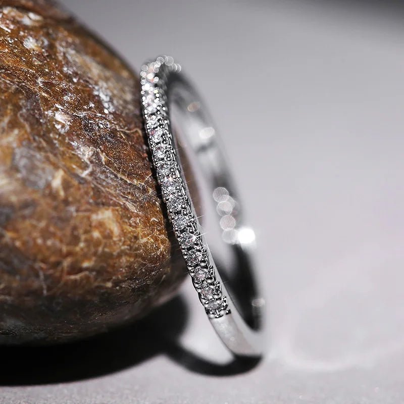 Thin Brilliant Cubic Zircon Rings - LaVie Jewelery