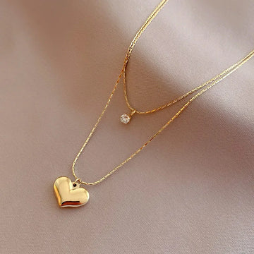 Stainless Steel Double Layer Necklace - LaVie Jewelery