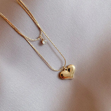 Stainless Steel Double Layer Necklace - LaVie Jewelery