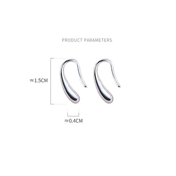925 Sterling Silver Water Drop Shape Earrings - LaVie Jewelery