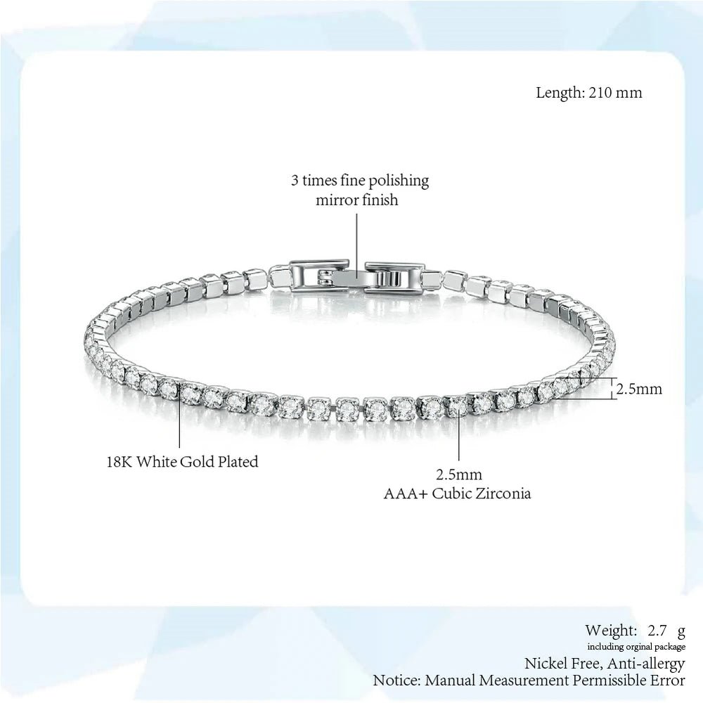 Elegant Zirconia Tennis Bracelet - LaVie Jewelery
