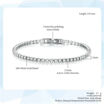 Elegant Zirconia Tennis Bracelet - LaVie Jewelery
