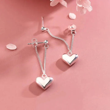 Heart - shaped Hoop Earrings - LaVie Jewelery