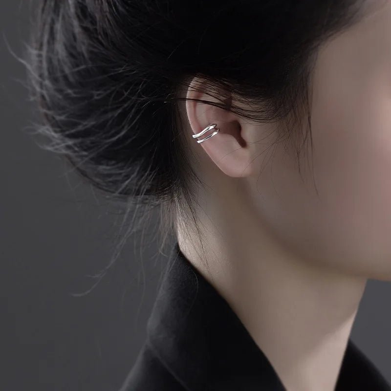 Ear Cuff Non - Piercing Double Layer Ear Clip Earrings - LaVie Jewelery