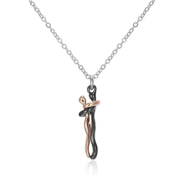 "The Eternal Embrace" Hugging Couple Necklace - The LaVie Jewelry