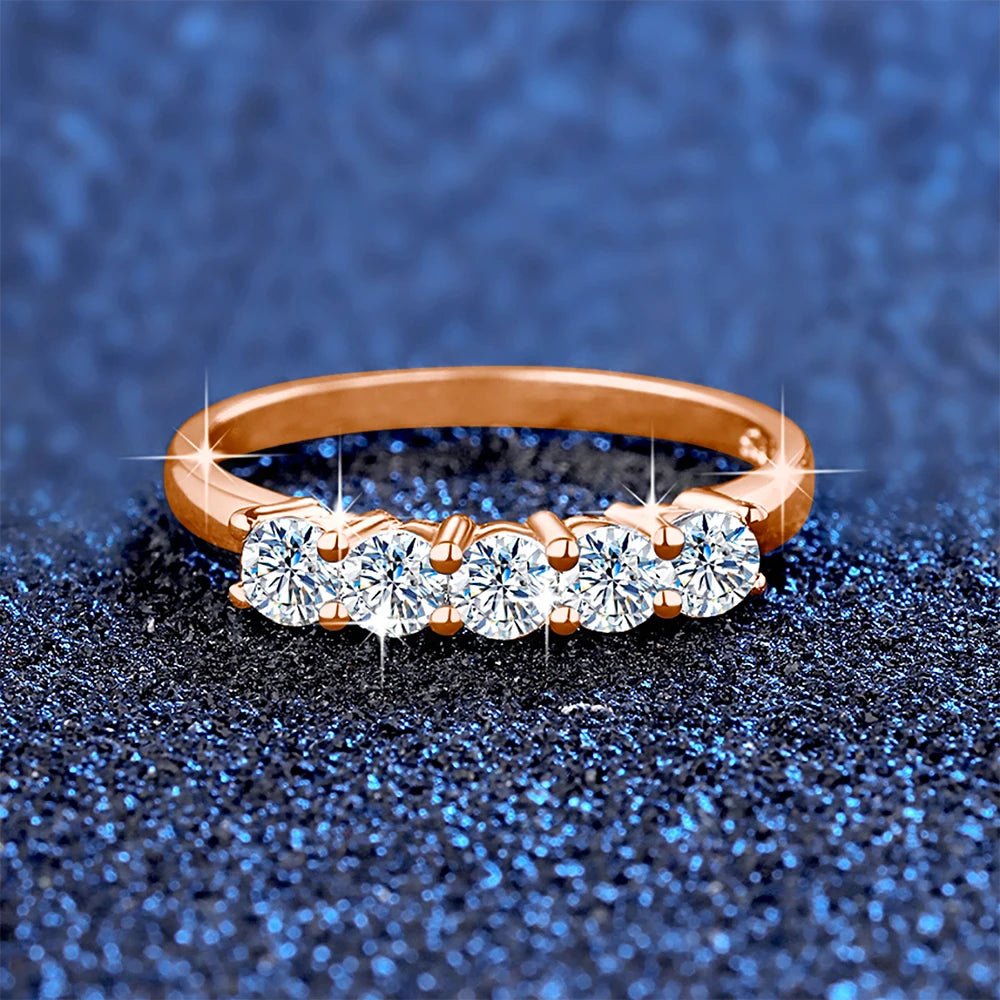 1ct D‑Color Moissanite Eternity Ring - LaVie Jewelery