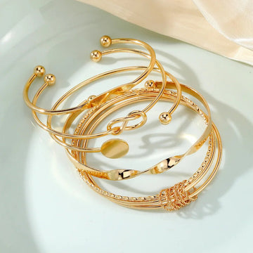 Punk Trendy Multilayer Twist Sparkling Adjustable Bracelets - LaVie Jewelery