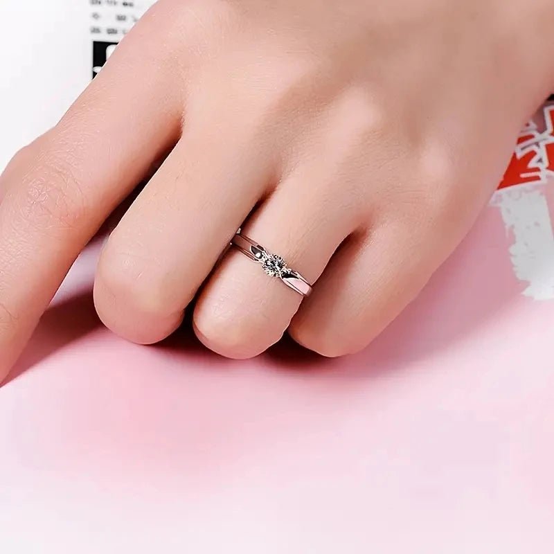 Single Round Cubic Zircon Rings - LaVie Jewelery