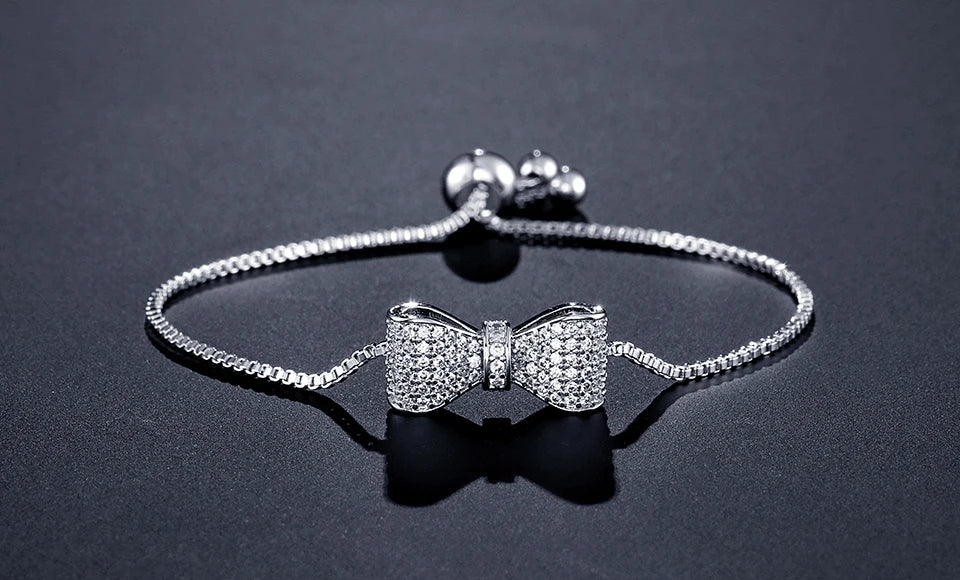 Zirconia Crystal Adjustable Bracelet & Bangle Jewelry - LaVie Jewelery