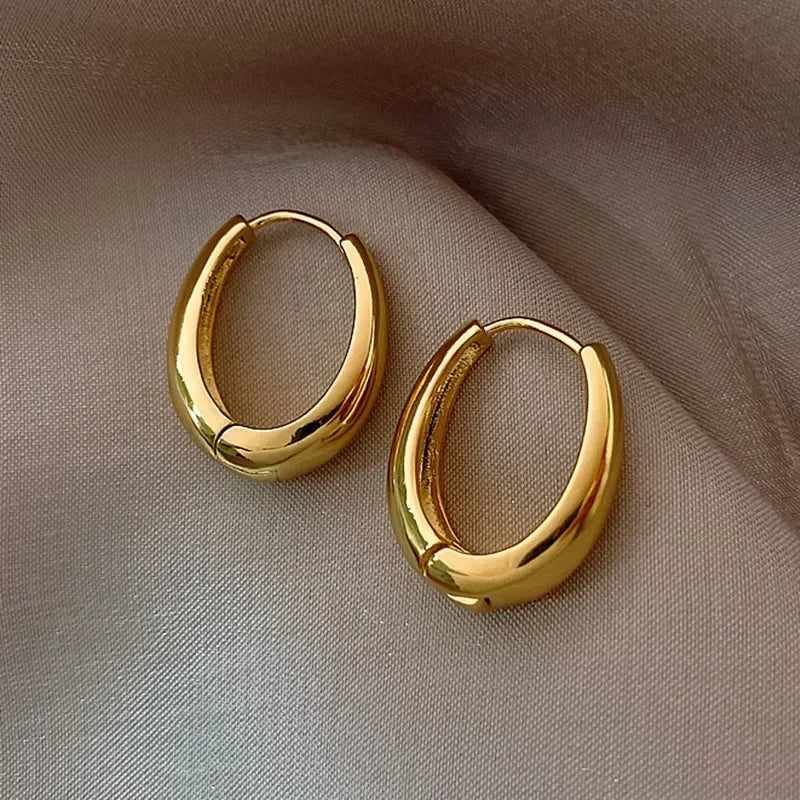 European & American Style Metal Flower Stud Earrings - LaVie Jewelery