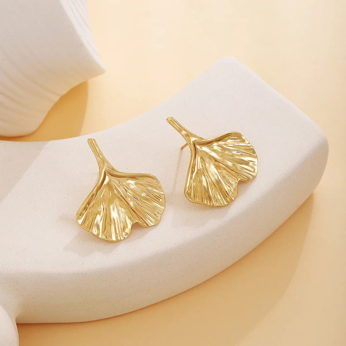 18K Gold Plated Stainless Steel Butterfly Stud Earrings - LaVie Jewelery