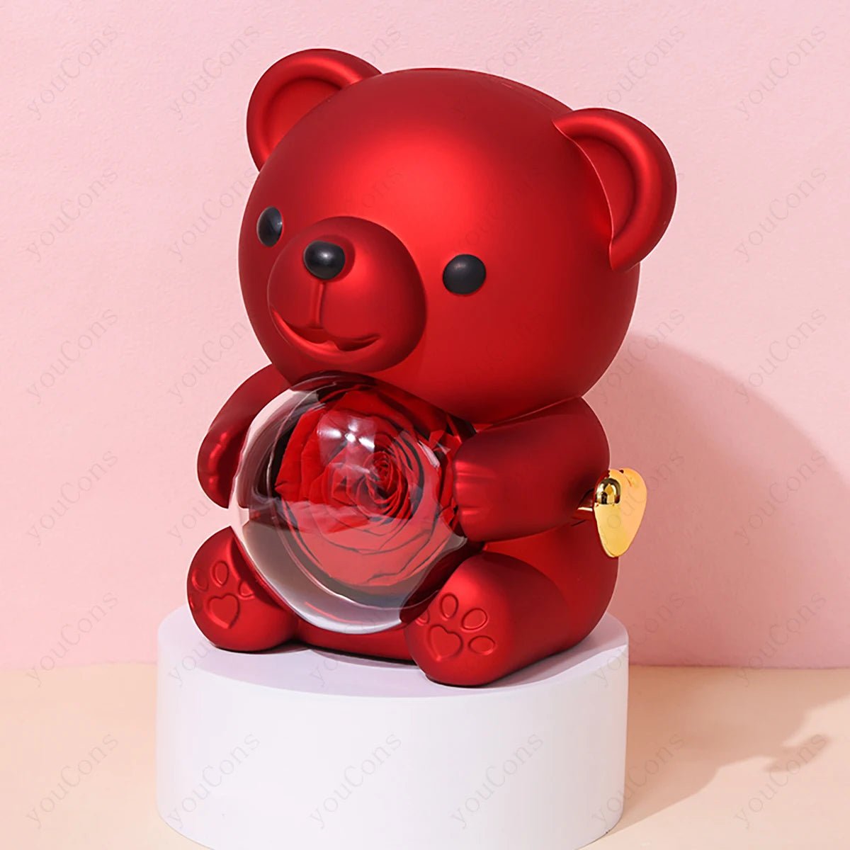 "The Passionate Heart" Red Pendant & Bear Gift Set - LaVie Jewelery