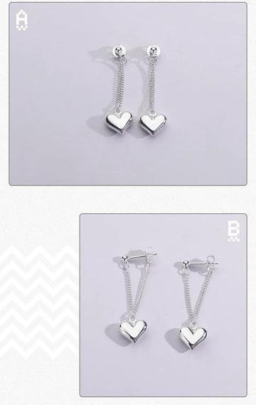 Heart - shaped Hoop Earrings - LaVie Jewelery