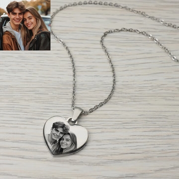 Picture Necklace Personalized for Women,Custom Photo Love Heart Projection Pendant,Customized Valentine's Day gift,gifts for mom - The LaVie Jewelry