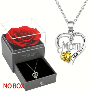 Elegant Hollow Heart Rhinestone Pendant Necklace - LaVie Jewelery