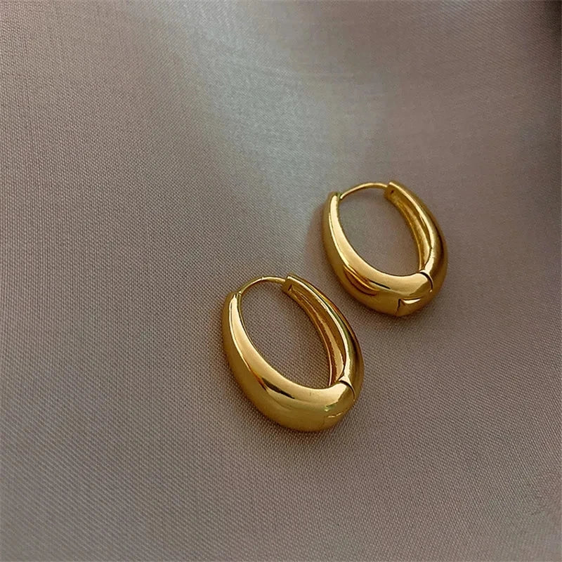 Korean Classic Hoop Earrings - LaVie Jewelery
