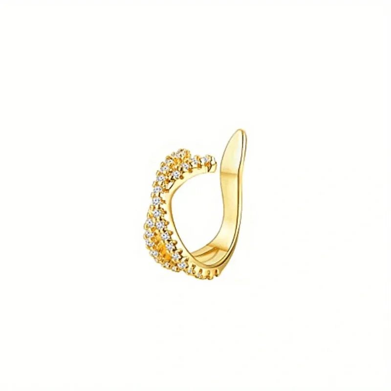 Cute Metal Leaf Earcuff Clips On Earrings - LaVie Jewelery