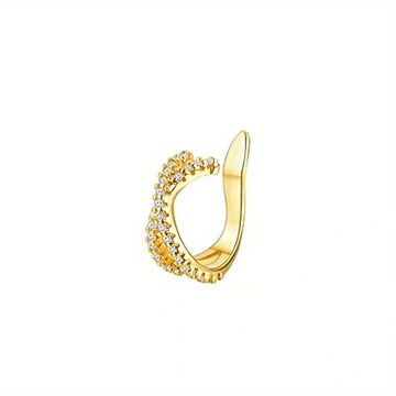 Cute Metal Leaf Earcuff Clips On Earrings - LaVie Jewelery