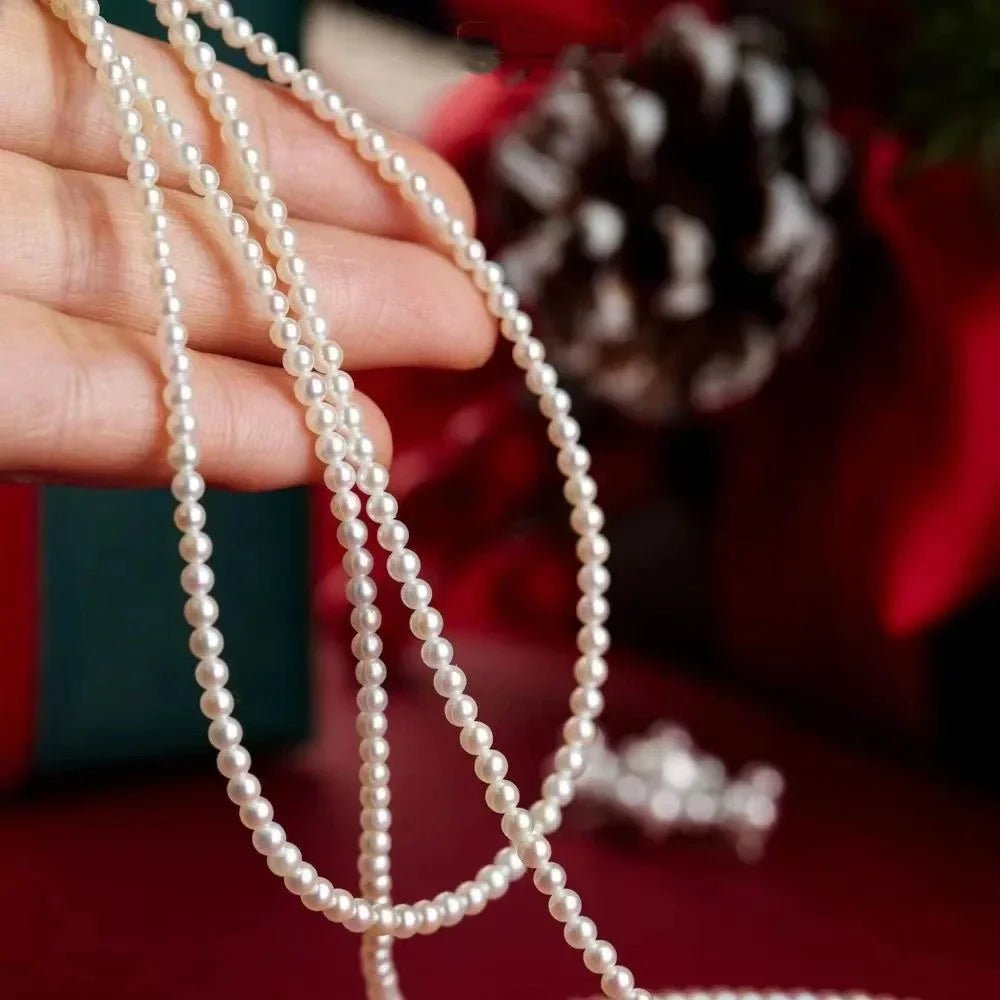 White Pearl Vintage Elegant Chain Choker Necklace - LaVie Jewelery