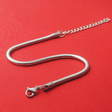 Stainless Steel Round Bone Chain Bracelet - LaVie Jewelery