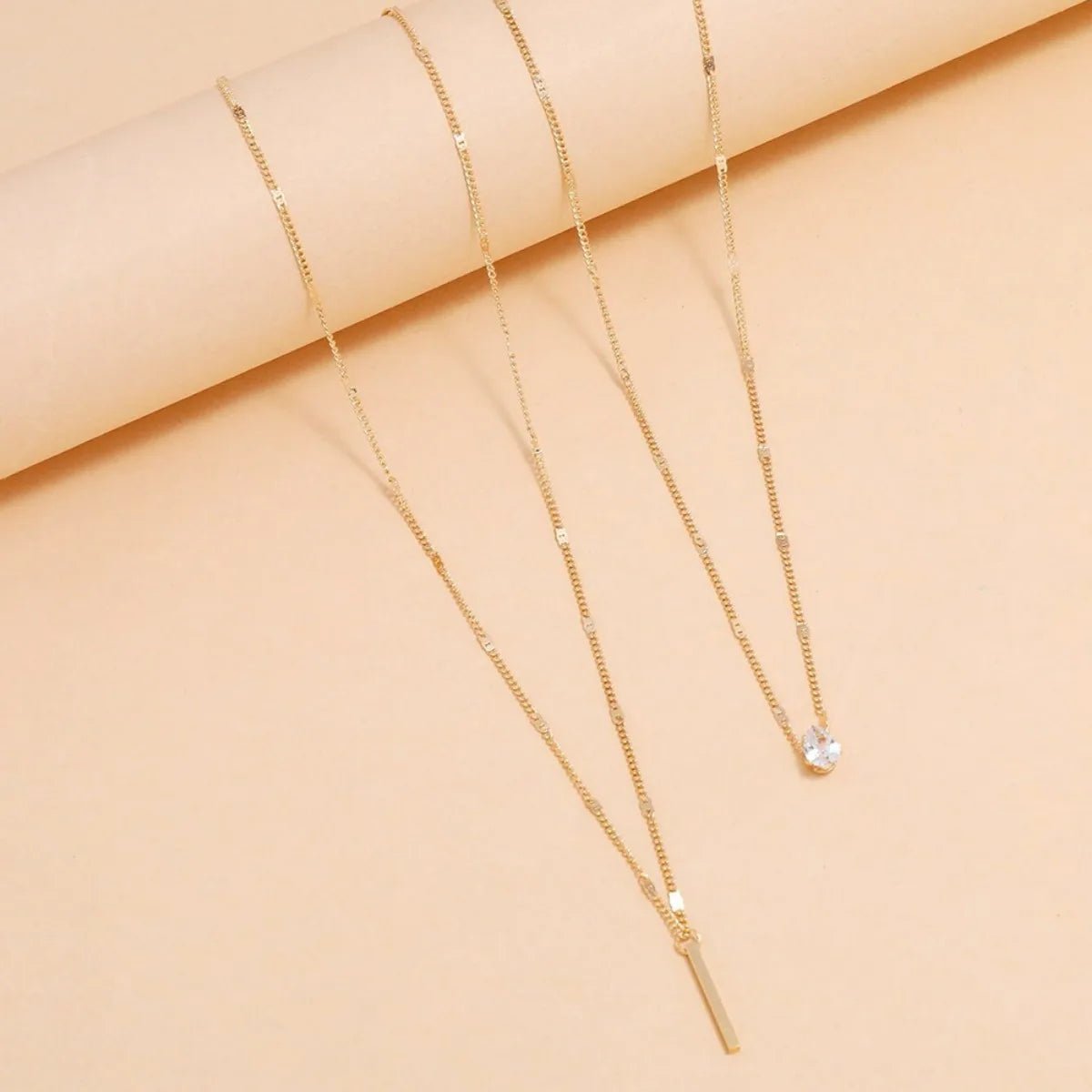 Multi - layer Star Heart Shape Water Drop Pendant Chain Necklace - LaVie Jewelery