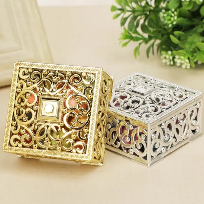 Mini Treasure Storage Jewelry Box Silver - color - LaVie Jewelery