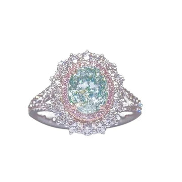 "Blush Elegance" Luxurious Pink Zircon Statement Ring - The LaVie Jewelry