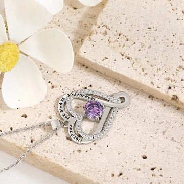 Elegant Hollow Heart Rhinestone Pendant Necklace - LaVie Jewelery