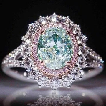 "Blush Elegance" Luxurious Pink Zircon Statement Ring - The LaVie Jewelry
