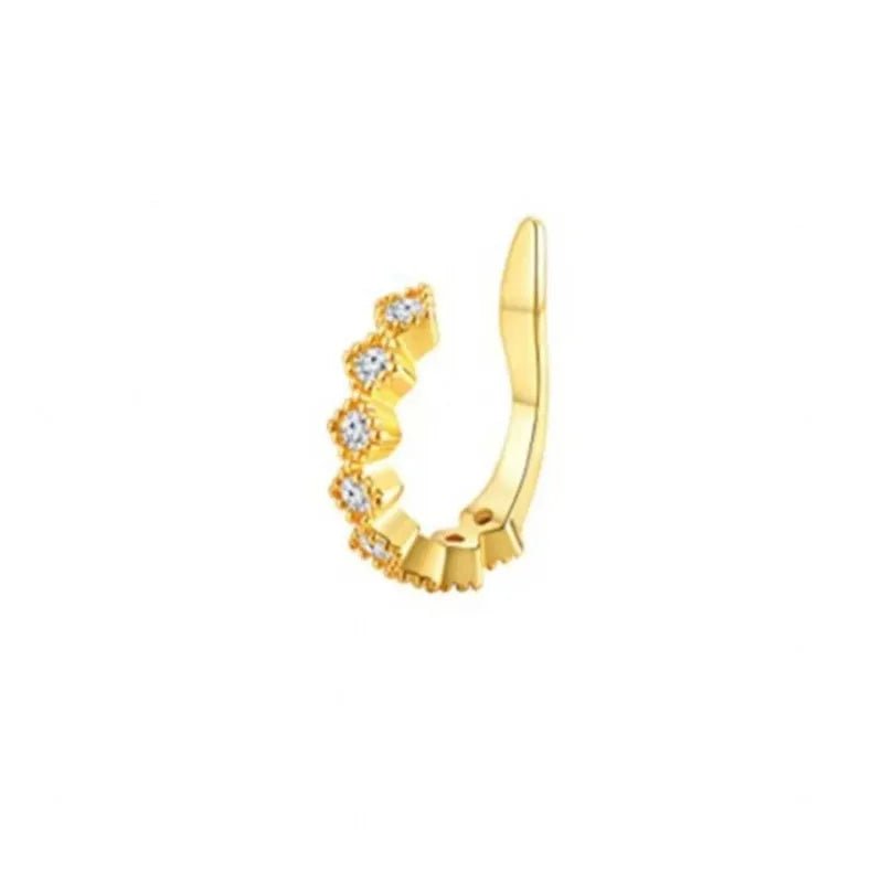 Cute Metal Leaf Earcuff Clips On Earrings - LaVie Jewelery