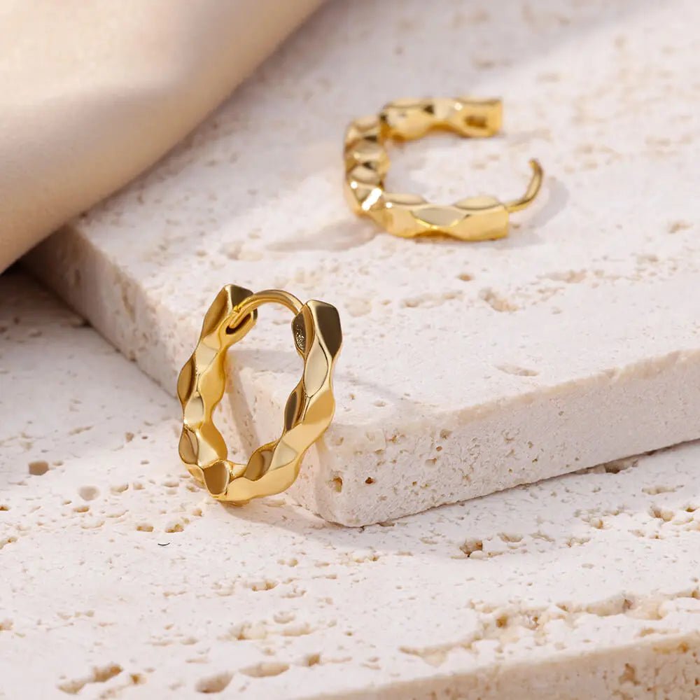 Stainless Steel Vintage Elegant Round Hoop Earrings - LaVie Jewelery