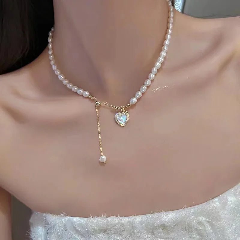 Irregular Baroque Pearl Pendant Necklace - LaVie Jewelery