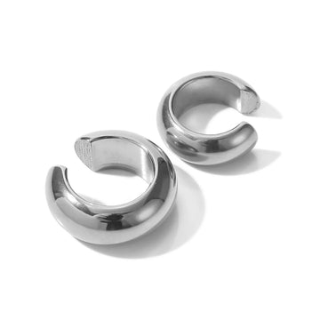 Stainless Steel Gold Silver Earcuff Earrings - LaVie Jewelery