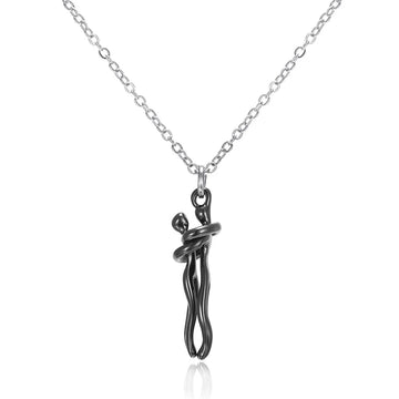 "The Eternal Embrace" Hugging Couple Necklace - The LaVie Jewelry