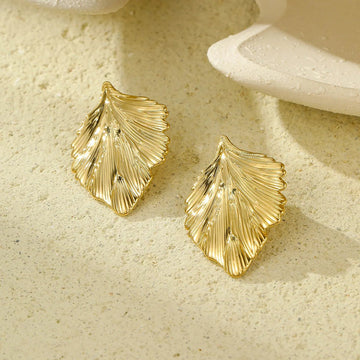 18K Gold Plated Stainless Steel Butterfly Stud Earrings - LaVie Jewelery
