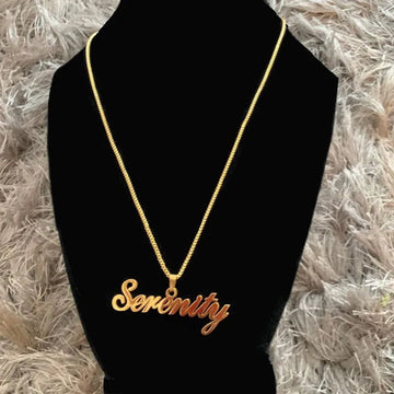 "The Signature" Personalized Nameplate Necklace - LaVie Jewelery