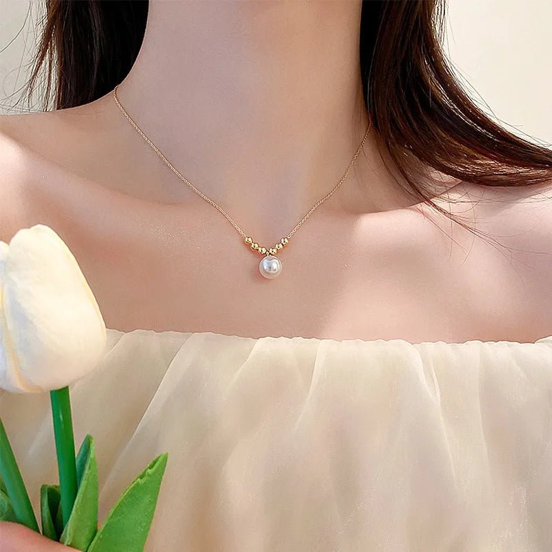 Irregular Baroque Pearl Pendant Necklace - LaVie Jewelery