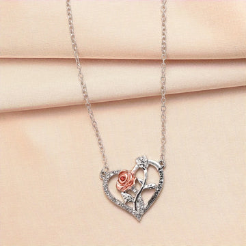 "The Eternal Flame" Forever Love Necklace & Rose Set - The LaVie Jewelry