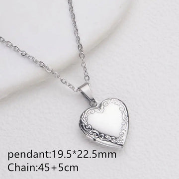 "The Timeless Keepsake" Heart Locket Necklace - LaVie Jewelery