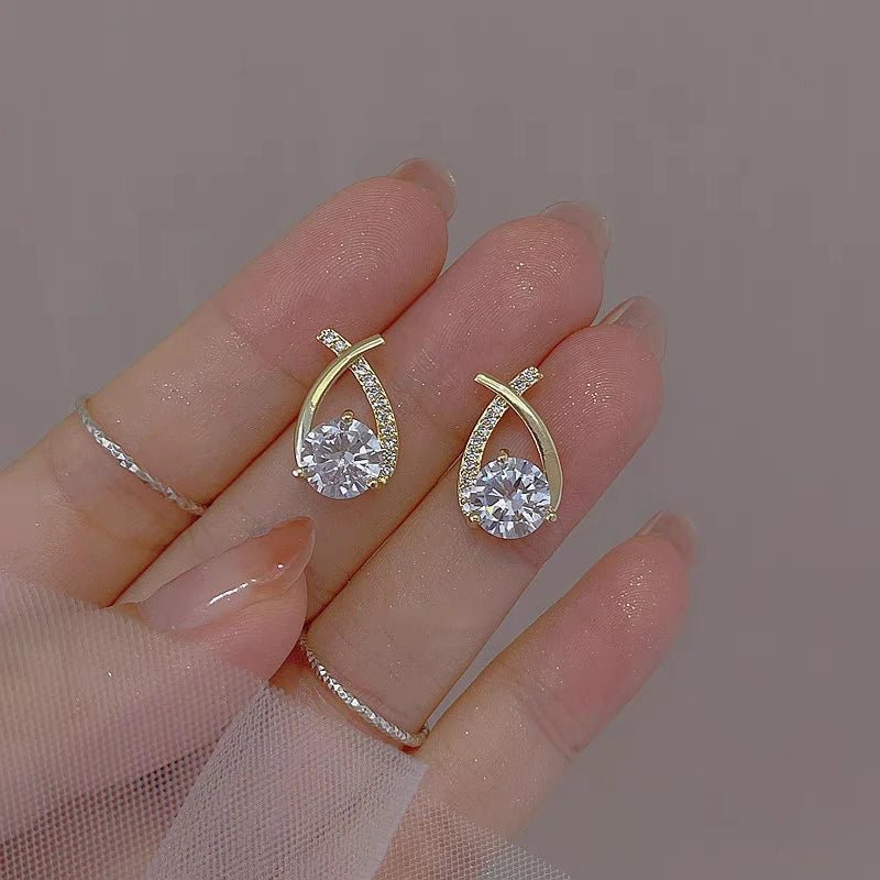 Rhinestone Stud Earrings - LaVie Jewelery