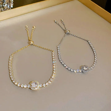 Korea Square Zircon Adjustable Bracelet - LaVie Jewelery