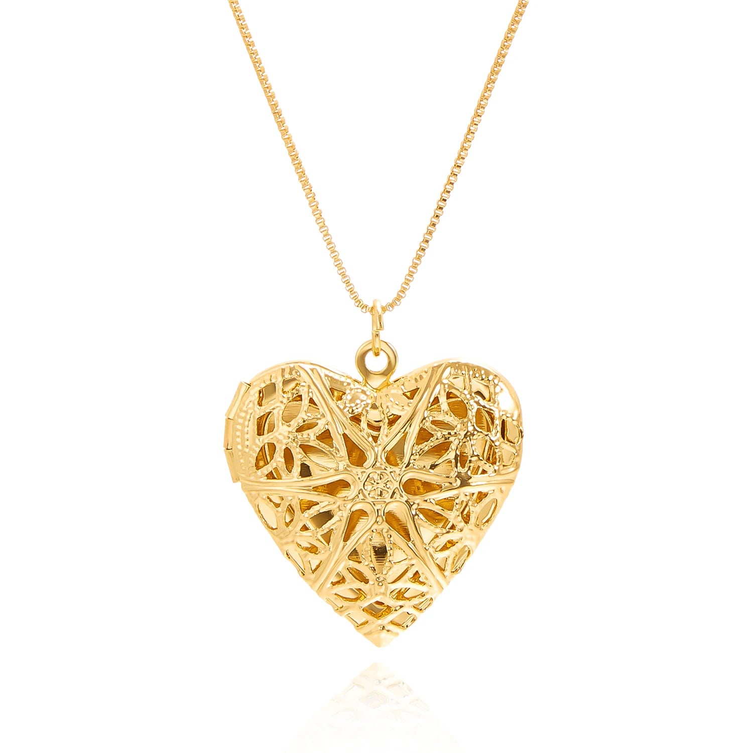 "The Secret Message" Heart Locket Necklace - LaVie Jewelery