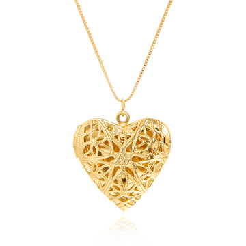 "The Secret Message" Heart Locket Necklace - LaVie Jewelery