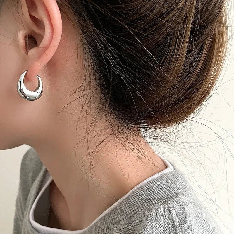 European & American Style Metal Flower Stud Earrings - LaVie Jewelery