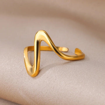 18K Gold Plating Stainless Steel Rings - LaVie Jewelery