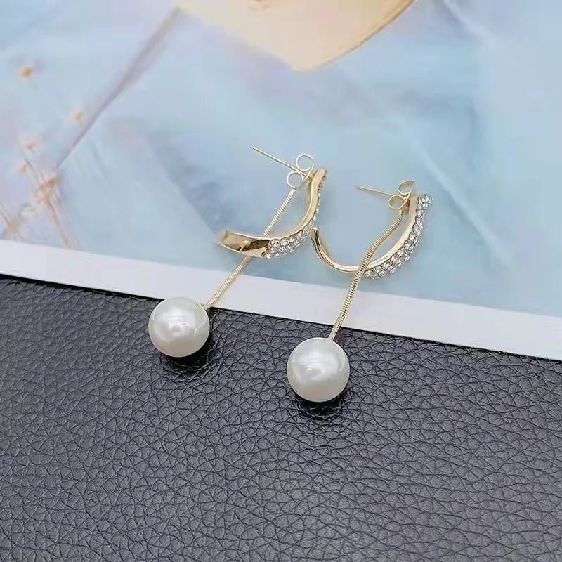 Joker Pendant Pearl Earrings - LaVie Jewelery