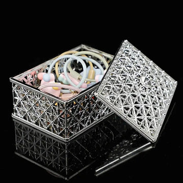 Mini Treasure Storage Jewelry Box Silver - color - LaVie Jewelery