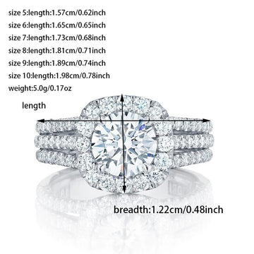 Luxary Moonso Gold Silver Color Engagement Ring - LaVie Jewelery
