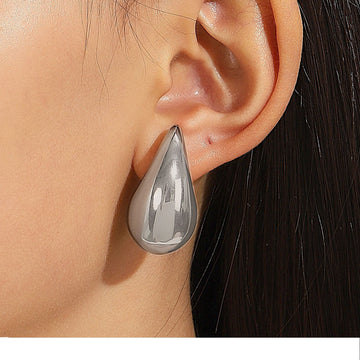 Gold Plated Teardrop Stud Earrings - LaVie Jewelery