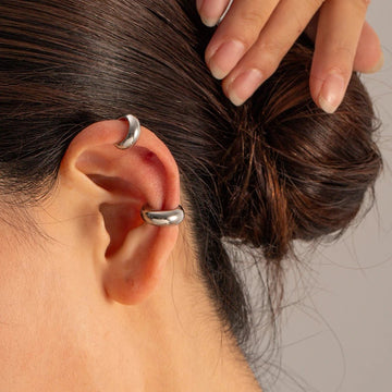 Stainless Steel Gold Silver Earcuff Earrings - LaVie Jewelery
